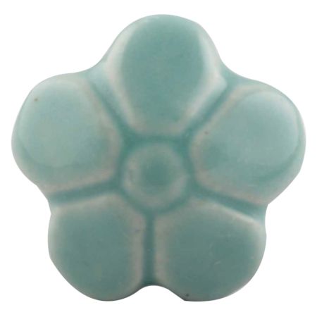 Sea Green Flower Ceramic Knob Online